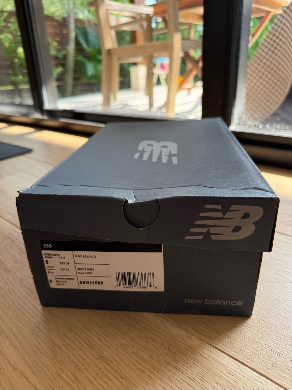 New Balance Grey Shoe Box with NB Logo